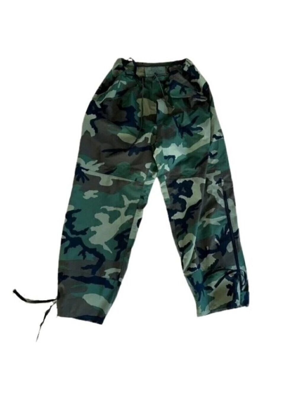 Camouflage Green Combat Pants Trousers Vintage Military Pants Size Large